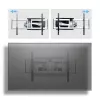 StarTech.com Schwere schwenkbare TV-Wandhalterung für Flachbildschirme bis zu 100 Zoll und 85 kg, VESA 800x500, Low-Profile-Halterung, TAA-konform