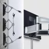 StarTech.com Schwere schwenkbare TV-Wandhalterung für Flachbildschirme bis zu 100 Zoll und 85 kg, VESA 800x500, Low-Profile-Halterung, TAA-konform