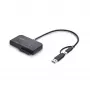 StarTech.com USB-C/USB-A zu M.2 NVMe und 2,5 inch/3,5 inch SATA Adapter, 10 Gbit/s, werkzeugloser externer SSD-Festplattenleser, B+M/M-Key