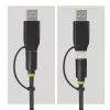 StarTech.com USB-C/USB-A zu M.2 NVMe und 2,5 inch/3,5 inch SATA Adapter, 10 Gbit/s, werkzeugloser externer SSD-Festplattenleser, B+M/M-Key