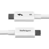 StarTech.com 1,5ft (50cm) Thunderbolt 5 Kabel, 80Gbit/s/bis zu 120Gbit/s, 240W PD, 8K 60Hz, zertifiziertes Thunderbolt-Kabel, kompatibel mit Thunderbolt 4/USB4/USB-C – Weiß