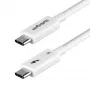 StarTech.com 2,6ft (80cm) Thunderbolt 5 Kabel, 80Gbps/Bis zu 120Gbps, 240W PD, 8K 60Hz, Zertifiziertes Thunderbolt Kabel, Kompatibel mit Thunderbolt 4/USB4/USB-C - Weiß