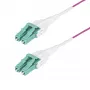 StarTech.com 30 m (100ft) LC auf LC (UPC) OM4 Multimode-Glasfaserkabel, Erika-Violett, 50/125µm, 40G/100G, LOMMF/VCSEL, Uniboot-Faser-Patchkabel, OFNR-Steigleitung