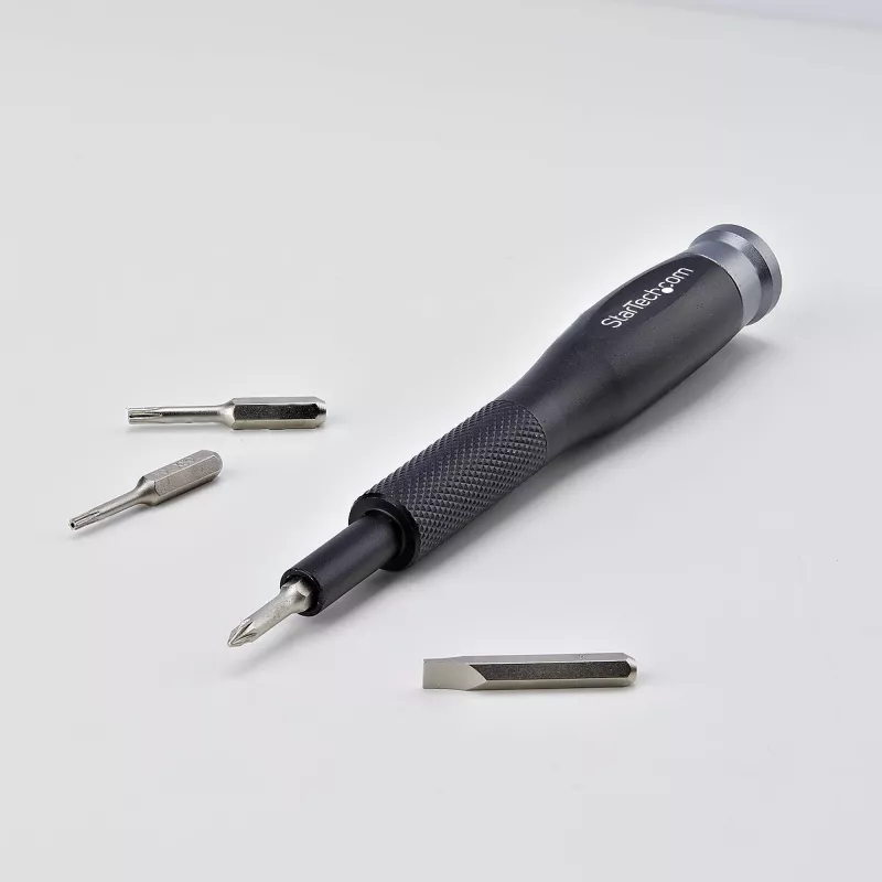 StarTech.com 40-teiliges Computer-Reparatur-Toolkit für Laptop/PC/Elektronik/Telefon, 30-Bit-Präzisionsschraubendreher-Set, abnehmbarer Deckel mit Magnetpad, Hebelwerkzeuge