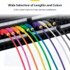 StarTech.com 25 cm schlank-CAT6-Ethernet-Kabel, Schwarz, rastnasenschutz, 100W PoE, UTP, LSZH, 28AWG, massiver blanker Kupferdraht, schlank RJ45 Netzwerk-Patchkabel mit Zugentlastungen, einzeln getestet