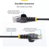 StarTech.com 25 cm Blaues schlank CAT6 Ethernet-Kabel, rastnasenschutz, 100 W PoE, UTP, LSZH, 28AWG reiner blanker Kupferdraht, schlank RJ45 Netzwerk-Patchkabel mit Zugentlastung, einzeln getestet