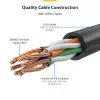 StarTech.com 25 cm Blaues schlank CAT6 Ethernet-Kabel, rastnasenschutz, 100 W PoE, UTP, LSZH, 28AWG reiner blanker Kupferdraht, schlank RJ45 Netzwerk-Patchkabel mit Zugentlastung, einzeln getestet