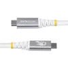 StarTech.com 50cm (1,6ft) USB4-Kabel, 80Gbps, USB-IF-zertifiziertes USB-C-Kabel, 240W PD, 8K 120Hz/4K 240Hz DP2.1 DP80, TPE-Mantel, Thunderbolt 4-kompatibel – Weißes USB-C-Kabel
