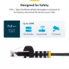 StarTech.com 25 cm weißes schlank CAT6 Ethernet-Kabel, rastnasenschutz, 100 W PoE, UTP, LSZH, 28AWG reine blanke Kupferleitung, schlank RJ45 Netzwerk-Patchkabel mit Zugentlastungen, einzeln getestet