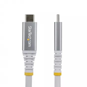 StarTech.com 3 m (10 ft) USB4-Kabel, 20 Gbit/s, USB-IF-zertifiziertes USB-C-Kabel, 60 W PD, 4K 120 Hz DP 1.4, TPE-Mantel, Weißes USB-C-Kabel