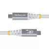 StarTech.com 3 m (10 ft) USB4-Kabel, 20 Gbit/s, USB-IF-zertifiziertes USB-C-Kabel, 60 W PD, 4K 120 Hz DP 1.4, TPE-Mantel, Weißes USB-C-Kabel