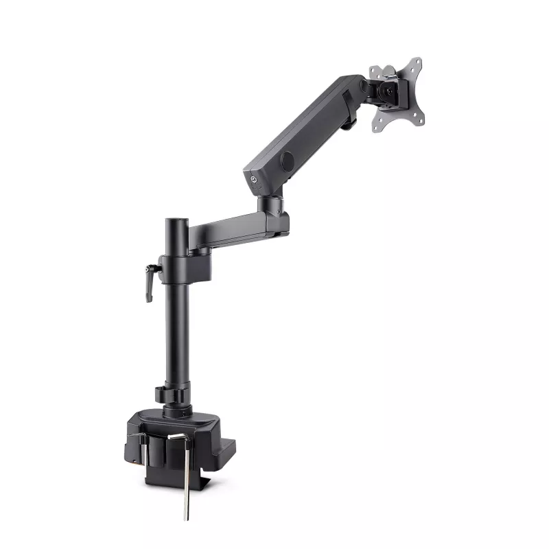 StarTech.com Schreibtisch-Monitorhalterung, für Bildschirme bis 40 Zoll/8 kg, mechanisch federunterstützter Arm, C-Klemme/Tischdurchführung, Installation von oben, werkzeuglose Einstellung