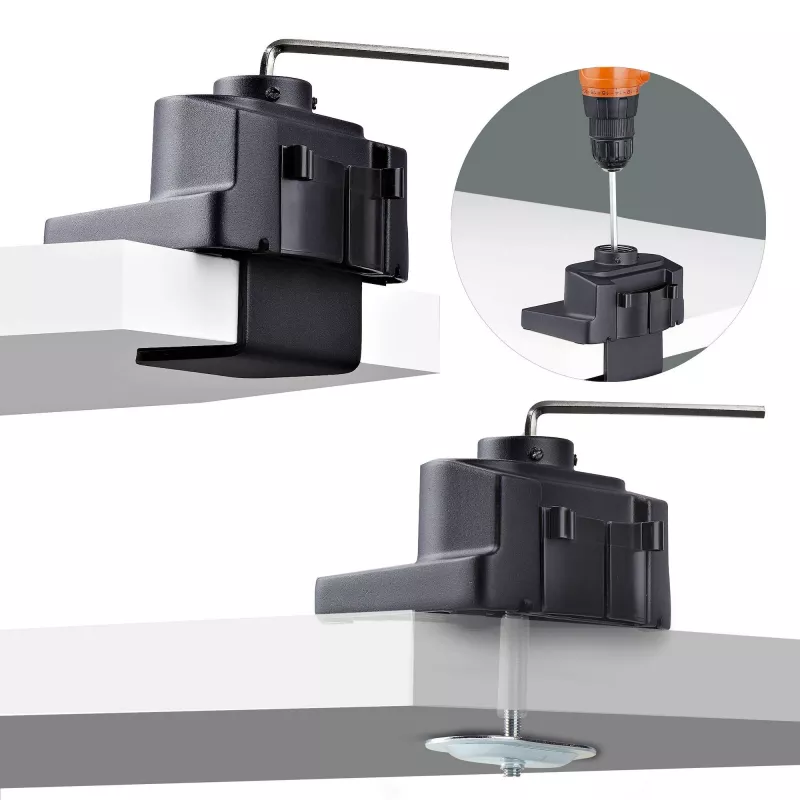 StarTech.com Schreibtisch-Monitorhalterung, für Bildschirme bis 40 Zoll/8 kg, mechanisch federunterstützter Arm, C-Klemme/Tischdurchführung, Installation von oben, werkzeuglose Einstellung