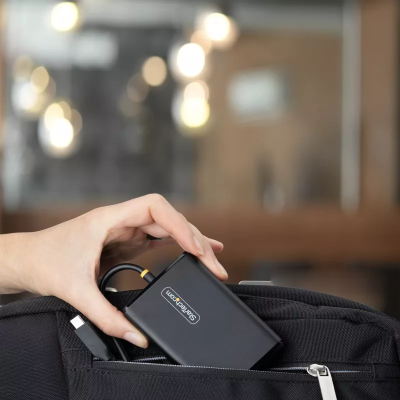 StarTech.com 65W USB-C Laptop-Ladegerät, 1,5 m fest verbundenes USB-C-Kabel, Netzteil für Dell, XPS, HP ProBook, MacBook Pro, Microsoft Surface Pro