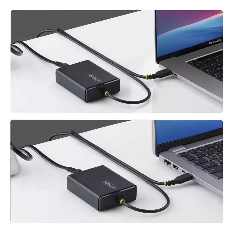 StarTech.com 100W USB-C Laptop-Ladegerät mit 1,5 m fest angebrachtem USB-C-Kabel, Netzteil für Dell, XPS, HP ProBook, MacBook Pro, Microsoft Surface Pro