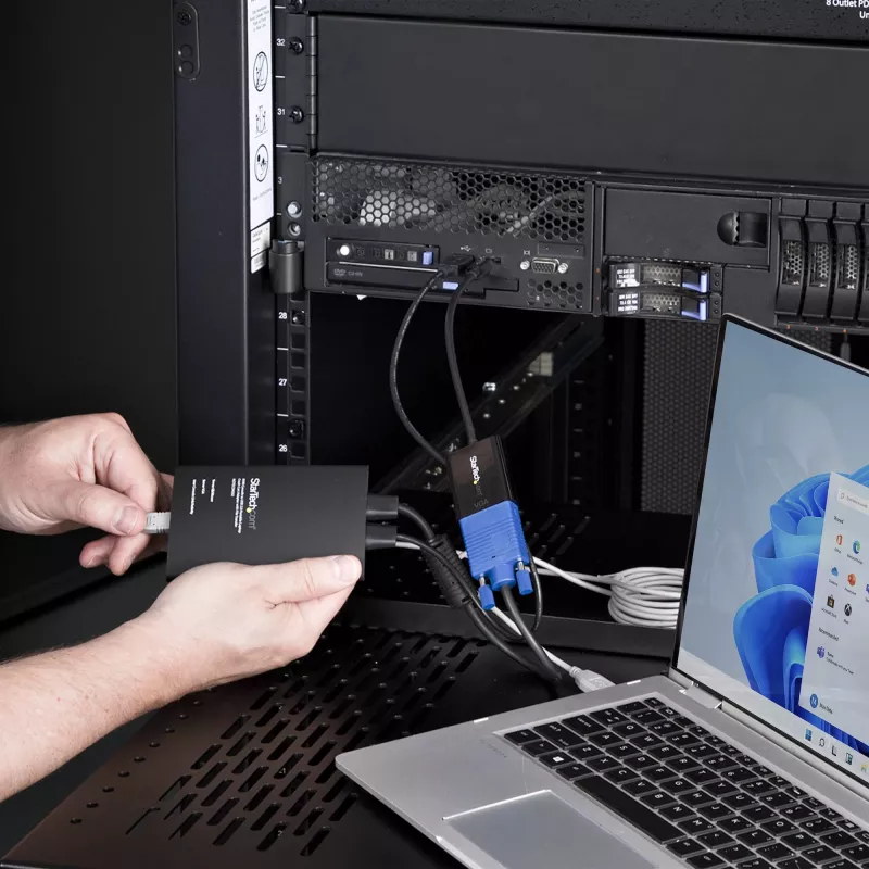 StarTech.com Tragbarer Laptop Crash Cart KVM-Konsolenadapter
