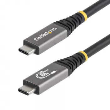 StarTech.com 3m (10ft) USB4-Kabel, 20 Gbit/s, USB-IF zertifiziertes USB-C-Kabel, 60W PD, 4K 120Hz DP 2.1, TPE-Mantel, schwarzes USB-C-Kabel
