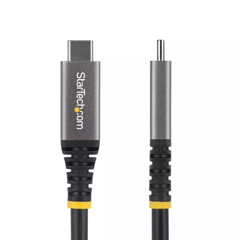 StarTech.com 3m (10ft) USB4-Kabel, 20 Gbit/s, USB-IF zertifiziertes USB-C-Kabel, 60W PD, 4K 120Hz DP 2.1, TPE-Mantel, schwarzes USB-C-Kabel