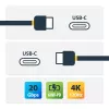 StarTech.com 3m (10ft) USB4-Kabel, 20 Gbit/s, USB-IF zertifiziertes USB-C-Kabel, 60W PD, 4K 120Hz DP 2.1, TPE-Mantel, schwarzes USB-C-Kabel