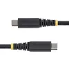 StarTech.com 1m (3ft) USB-C-Ladekabel, 60W (3A) PD, doppellagiger geflochtener Nylon/TPE-Mantel, robustes USB-C-Ladekabel, USB 2.0 Laptop-Ladegerätkabel
