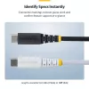 StarTech.com 3m (10ft) USB-C Ladekabel, 60W (3A) PD, zweilagig geflochtenes Nylon/TPE-Mantel, robustes USB-C Ladekabel, USB 2.0 Laptop-Ladekabel