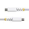 StarTech.com 30cm (1ft) Weißes USB-C-Ladekabel, 60W (3A) PD, zweilagiger geflochtener Nylon/TPE-Mantel, robustes USB-C-Ladekabel, USB 2.0 Laptop-Ladekabel