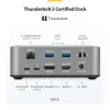StarTech.com Thunderbolt 5 Dockingstation, DP/HDMI, Triple-Monitor-Dock bis 4K 144 Hz oder Dual 8K 60 Hz, 5x USB-Ports, 140 W Laptop-Ladung