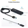 StarTech.com 4-Port USB-A Hub, 5 Gbit/s, Bus-Betrieb, USB-A auf 4x USB-A Mini Hub, extra langes 61 cm Host-Kabel, PCR-Kunststoff, tragbares Desktop-/Laptop-USB-Hub