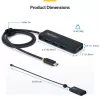 StarTech.com 4-Port USB-C Hub, 5 Gbit/s, Bus-betrieben, USB-C auf 4x USB-A Mini Hub, extra langes 61 cm Host-Kabel, PCR-Kunststoff, tragbarer Desktop- / Laptop-USB-Hub