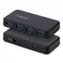 StarTech.com 4-Port USB-A Hub, 5 Gbit/s, selbstversorgt, 2-in-1 USB-C- und USB-A-Hostkabel, 1x BC 1.2 Ladeanschluss, 24W-Netzteil inklusive, MacBook und Windows