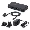 StarTech.com 4-Port USB-C und USB-A Hub, 5Gbps, selbstversorgt, 2-in-1 USB-C und USB-A Hostkabel, 1x USB-C und 3x USB-A (1x BC 1.2), 36W Netzteil inklusive