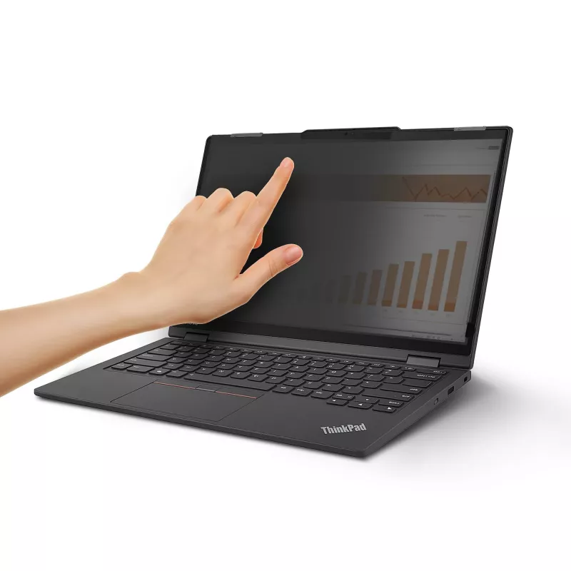 StarTech.com Lenovo X13 Yoga Gen 4 Bright Privacy-Blickschutzfilter mit Touch, Flip-Over, 75 % Lichtdurchlässigkeit, blendfreier Blickschutzfilter, ±30° Sichtwinkel