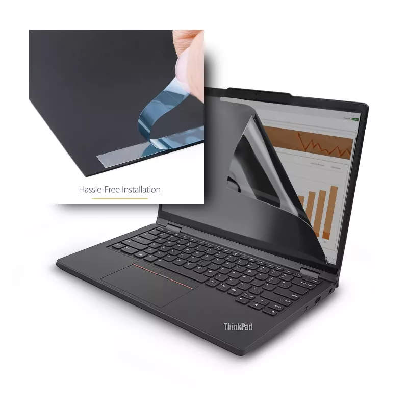 StarTech.com Lenovo X13 Yoga Gen 4 Bright Privacy-Blickschutzfilter mit Touch, Flip-Over, 75 % Lichtdurchlässigkeit, blendfreier Blickschutzfilter, ±30° Sichtwinkel