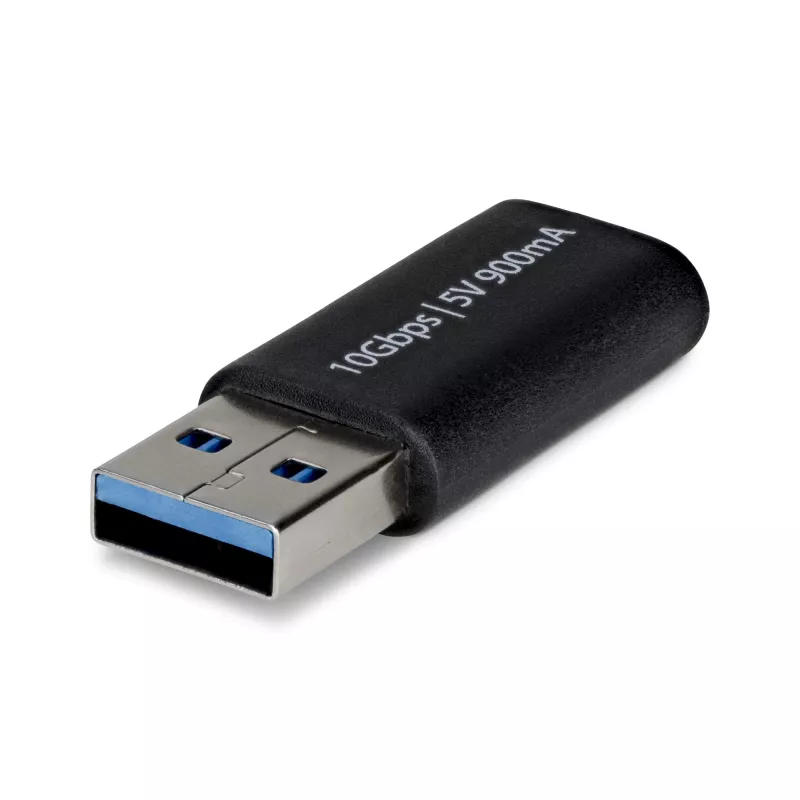 StarTech.com USB-A-auf-USB-C-Adapter, USB-A-Stecker auf USB-C-Buchse Konverter, USB 10Gbps, 5V 900mA, USB-zu-USB-C-Adapter für USB-A-Ladegeräte/Hubs