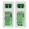 StarTech.com LC-auf-LC-Kupplung 10er-Pack, OS2 Singlemode SC-Footprint LC-LWL-Kupplung ohne Flansch, LC/APC Duplex-Adapter