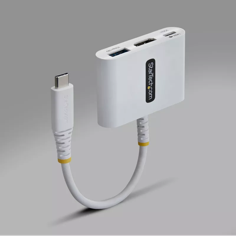 StarTech.com USB-C auf HDMI Multiport-Adapter mit 140W PD-Ladung, 4K 60Hz HDMI, USB 5Gbit/s Hub, Mini-Dock für MacBook / Dell / Thinkpad / HP / iPad / Tablets