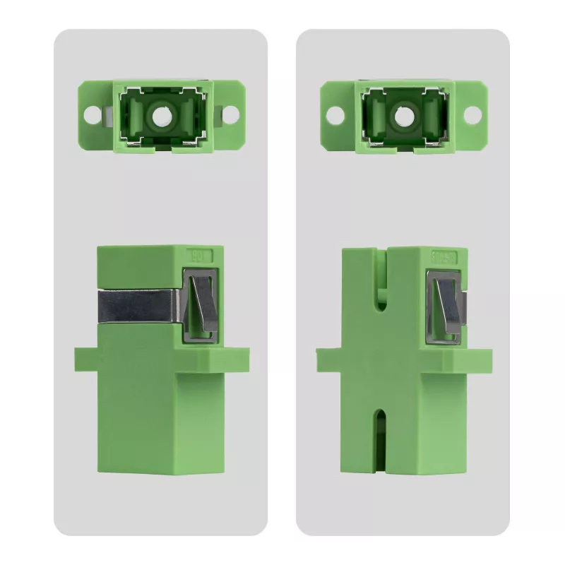 StarTech.com SC-auf-SC-Koppler 10er-Pack, OS2 Singlemode SC Glasfaserkoppler mit Flansch, SC/APC Simplex-Adapter