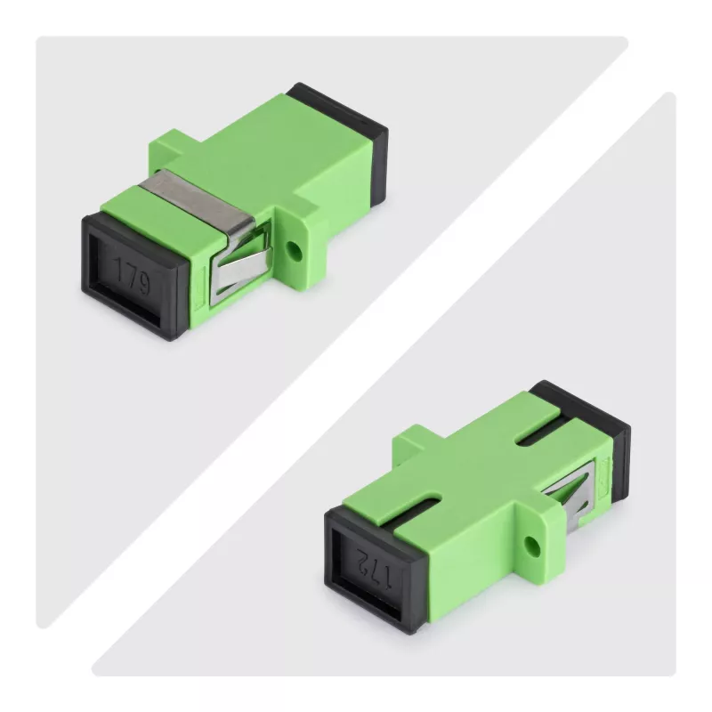 StarTech.com SC-auf-SC-Koppler 10er-Pack, OS2 Singlemode SC Glasfaserkoppler mit Flansch, SC/APC Simplex-Adapter