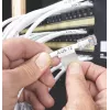 DYMO XTL Laminierte Draht-/Kabelmarkierung | 21 mm x 39 mm | Schwarz auf Weiß