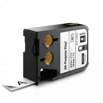 DYMO XTL Allzweck-Vinyletiketten | 19 mm | Schwarz auf Weiß, Schwarz auf weiß, Schwarz, Thermotransfer, Vinyl, Belgien, -40 – 60 °C