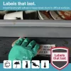 DYMO LW Durable Labels – 104 x 159 mm – 1933086, Weiß, Selbstklebendes Druckeretikett, Polypropylen (PP), Permanent, Rechteckig, -18 – 50 °C