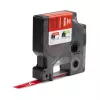 DYMO Rhino Industrie-Vinyletiketten | 12 mm x 5,5 m | Weißer Druck auf Rot | Selbstklebend | für LabelManager & Rhino Etikettendrucker