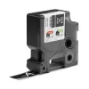 DYMO Rhino Industrie-Vinyletiketten | 19 mm x 5,5 m | Weißer Druck auf Schwarz | Selbstklebend | für LabelManager & Rhino Etikettendrucker
