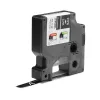 DYMO Rhino Industrie-Vinyletiketten | 9 mm x 5,5 m | Weißer Druck auf Schwarz | Selbstklebend | für LabelManager & Rhino Etikettendrucker