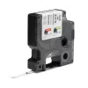 DYMO Rhino Industrielle permanente Polyester-Etiketten | 6 mm x 5,5 m | Schwarzer Druck auf Weiß | Selbstklebend | für Rhino & LabelManager Etikettendrucker