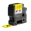 DYMO Rhino Industrial Wärmeschrumpf-Kabeletikettenröhren | 24 mm x 1,5 m | Schwarzer Druck auf Gelb | für Rhino Etikettendrucker