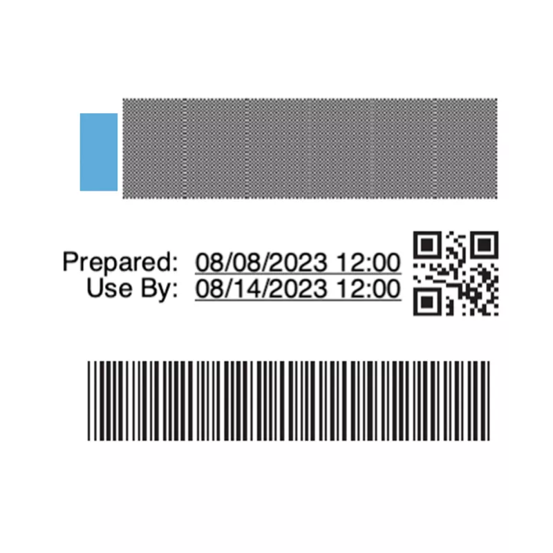 DYMO Authentic LabelWriter Etiketten zur Bestandsrotation für die Lebensmittelindustrie | 54 mm x 70 mm | 400 farbcodierte Selbstklebeetiketten | Für LabelWriter Etikettendrucker