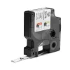 DYMO Rhino Industrie-Schrumpfschlauch-Kabeletikettenröhrchen | 9 mm x 1,5 m | Schwarzer Druck auf Weiß | für Rhino Etikettendrucker