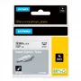 DYMO Rhino Industrial Heat-Shrink Kabel Label Tubes | 12mm x 1,5m | Schwarzer Druck auf Weiß | für Rhino Label Makers