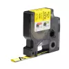 DYMO Rhino Industrial Heat-Shrink Kabel Label Tubes | 12 mm x 1,5 m | Schwarz auf Gelb | für Rhino Etikettendrucker